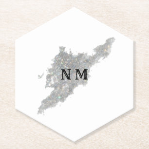 Posavasos De Papel Simple y minimalista logo personalizado elegante a