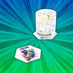 Posavasos De Papel Skateboarding Skater Happy Birday Monograma  