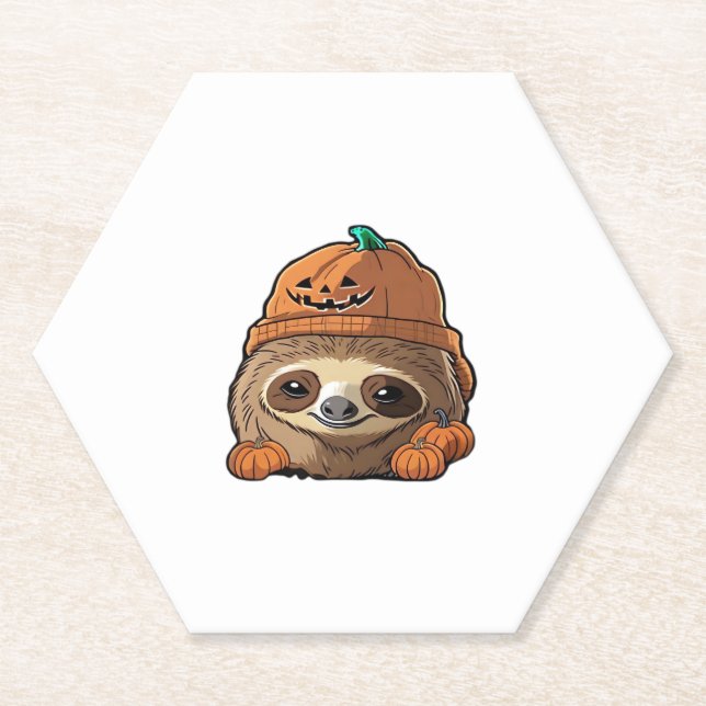 Posavasos De Papel Sloth espuki sison halloween Classic T-Shirt (Anverso)