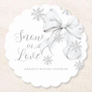 Posavasos De Papel Snow in Love