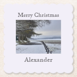 Posavasos De Papel Snowy Morning