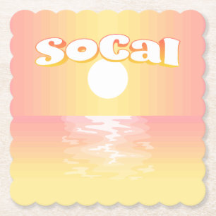 Posavasos De Papel SoCal Sunset