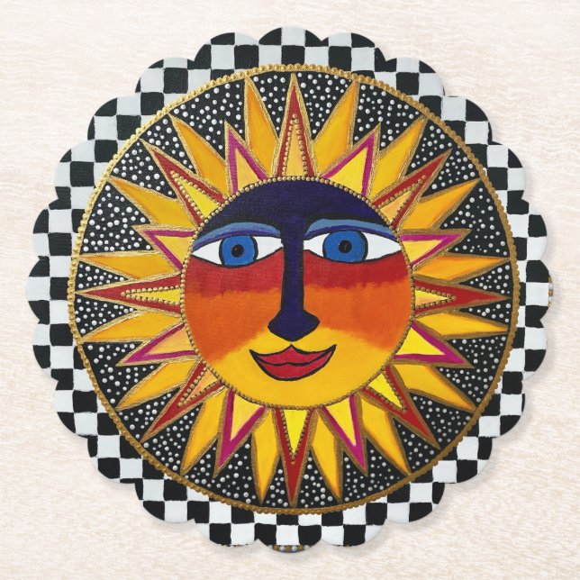 Posavasos De Papel Sol (Anverso)