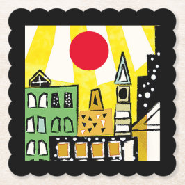 POSAVASOS DE PAPEL SOL EN LA CIUDAD