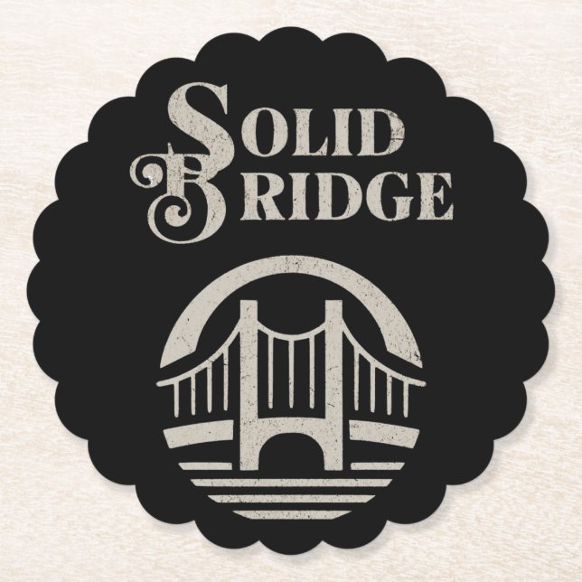 POSAVASOS DE PAPEL SOLID BRIDGE (Anverso)