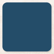 Posavasos de papel sólido azul de Prusia