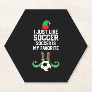 Posavasos De Papel Solo me gusta el fútbol - Fútbol divertido