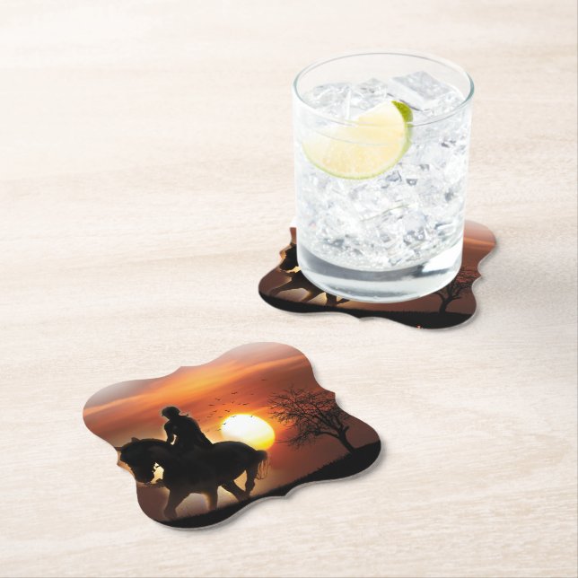 Posavasos De Papel solo un chica que ama los caballos (In situ)