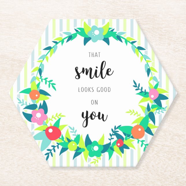 Posavasos De Papel Sonrisa (Anverso)
