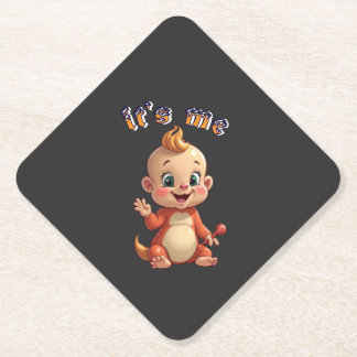 Posavasos De Papel souriez à la joie de bébé mignonne, et au bonheur.