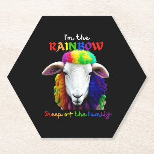 Posavasos De Papel Soy la oveja de la familia RAINBOW 2