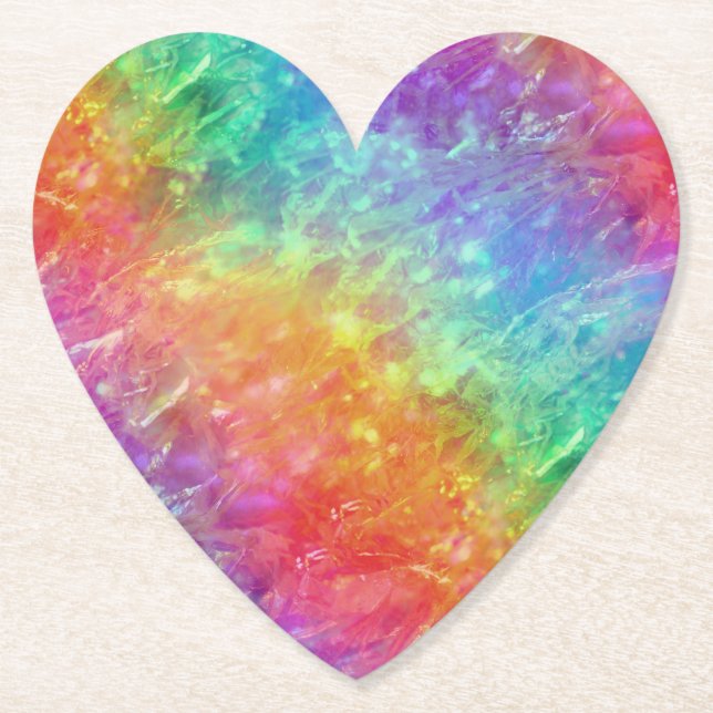 Posavasos De Papel spellcaster - arcoiris de cristal vivo : (Anverso)