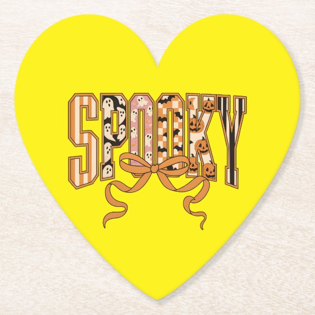 Posavasos De Papel Spooky Coquette Halloween Aesthetic-66166 (Anverso)