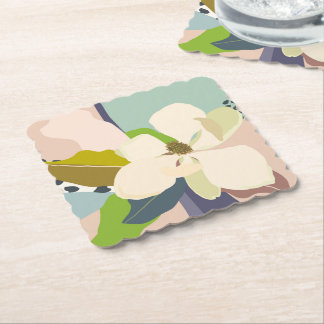 Posavasos De Papel Spring Magnolia Color Blocks Florist 