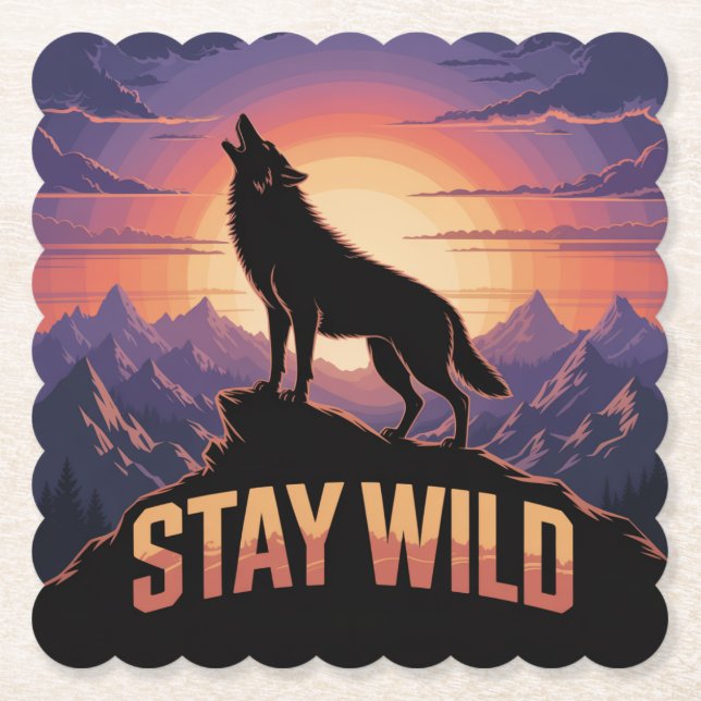 Posavasos De Papel Stay Wild (Anverso)