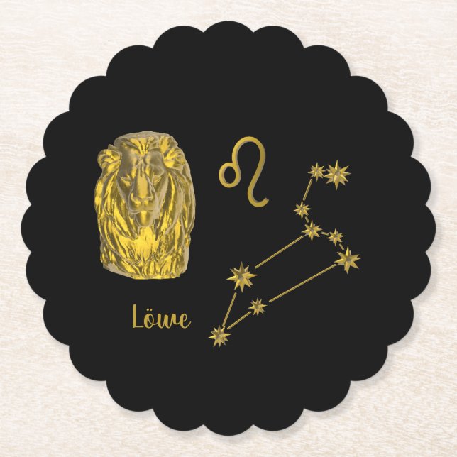Posavasos De Papel Sternzeichen Löwe -  (Anverso)