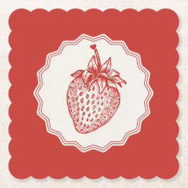 Posavasos De Papel Strawberry