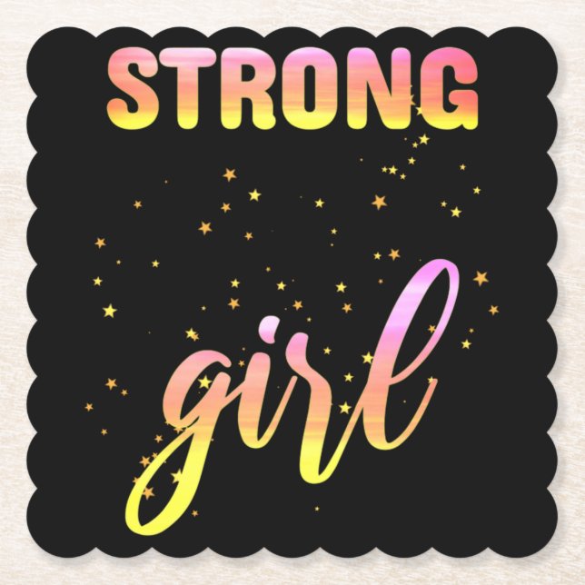 Posavasos De Papel Strong Girl Pastel Star (Anverso)