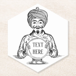 Posavasos De Papel Su futuro "texto Personalizar"