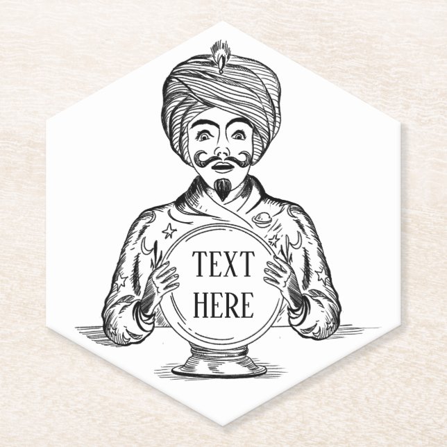 Posavasos De Papel Su futuro "texto Personalizar" (Anverso)