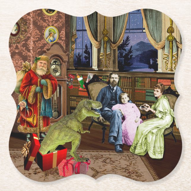 Posavasos De Papel  Su primer T-Rex (Anverso)