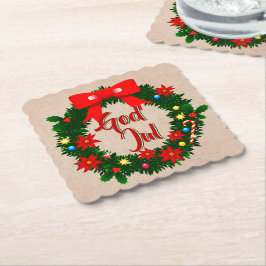 Posavasos De Papel Sueco Feliz Navidad-dalbana