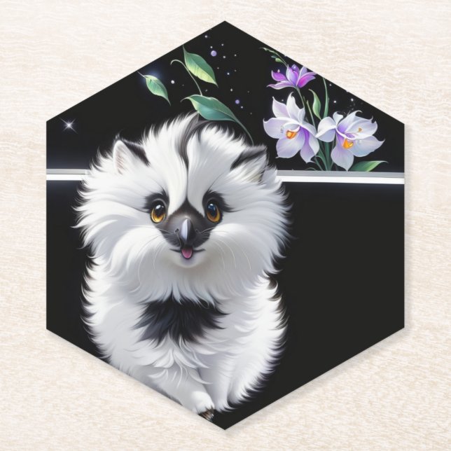 Posavasos De Papel Suelo de corte (Anverso)