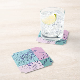 Posavasos De Papel Sueños de mariposa