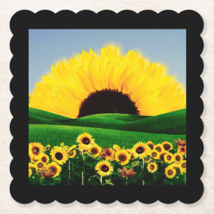 POSAVASOS DE PAPEL SUNFLOWER HILL