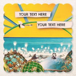 POSAVASOS DE PAPEL SUNSHINE BANNER