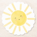 Posavasos De Papel Sunshine, fiesta de cumpleaños minimalista de sol<br><div class="desc">Sunshine,  sol fiesta de cumpleaños minimalista y productos de casamiento de Papel.</div>