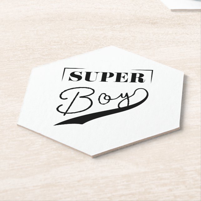 Posavasos De Papel Super Boy (En perspectiva)