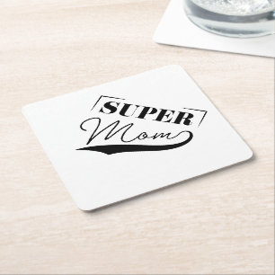 Posavasos De Papel Super Mamá
