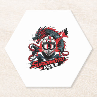Posavasos De Papel Super Moto Rider � Motorcycle