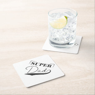 Posavasos De Papel Super Papá