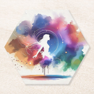 Posavasos De Papel Susurros de un alma arco iris