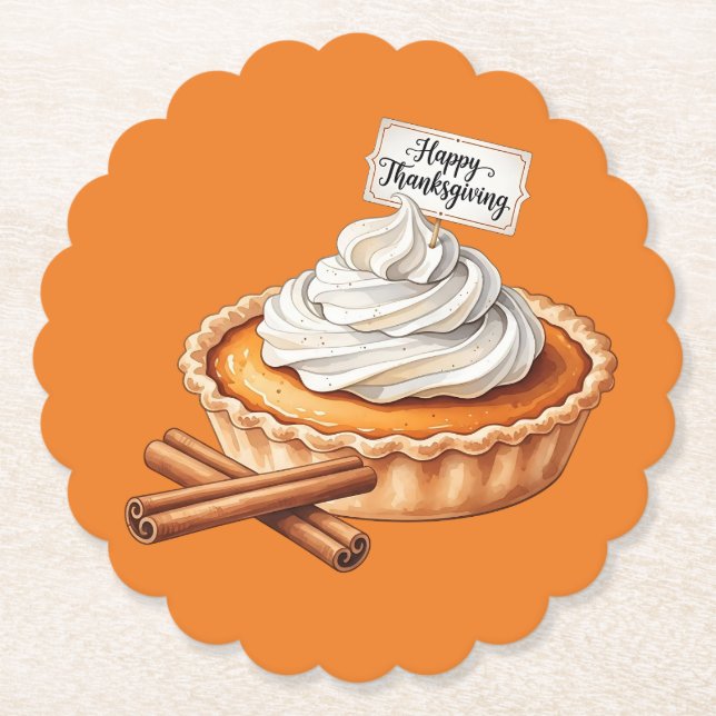Posavasos De Papel Sweet Thanks Thanksgiving (Anverso)