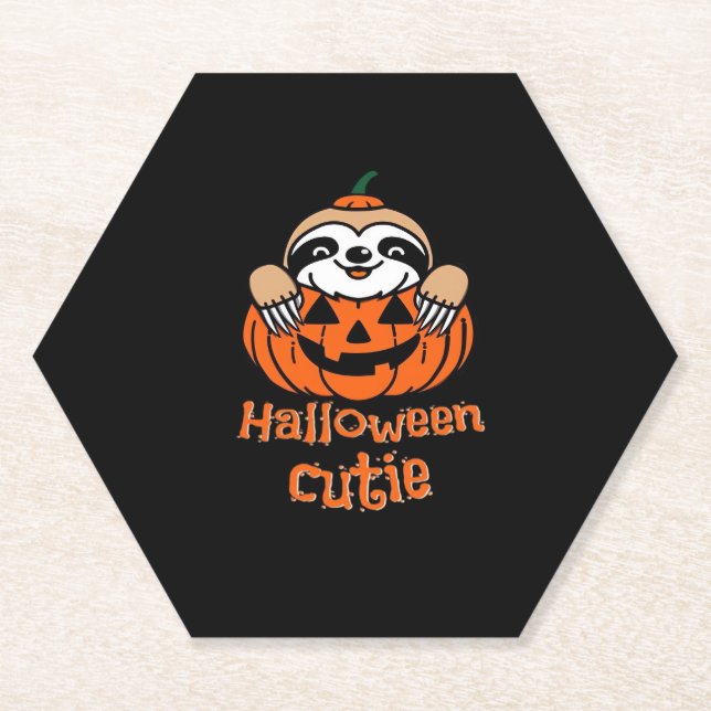 Posavasos De Papel Tamiseta esencial de Halloween (Anverso)
