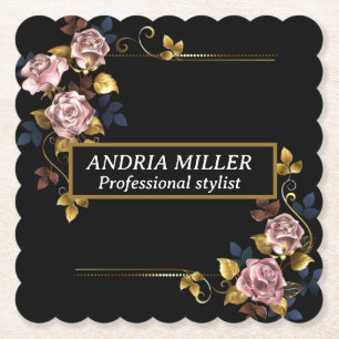 Posavasos De Papel Tarjeta de presentación plegada profesional de mod