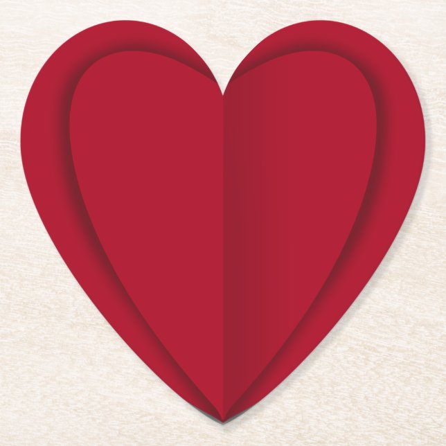 Posavasos De Papel Te Corazón (Anverso)