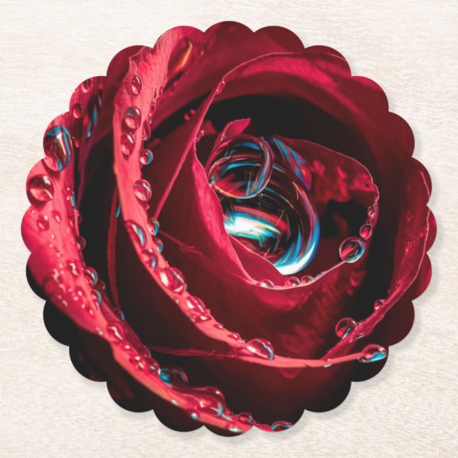 Posavasos De Papel Tea Rosa (Anverso)