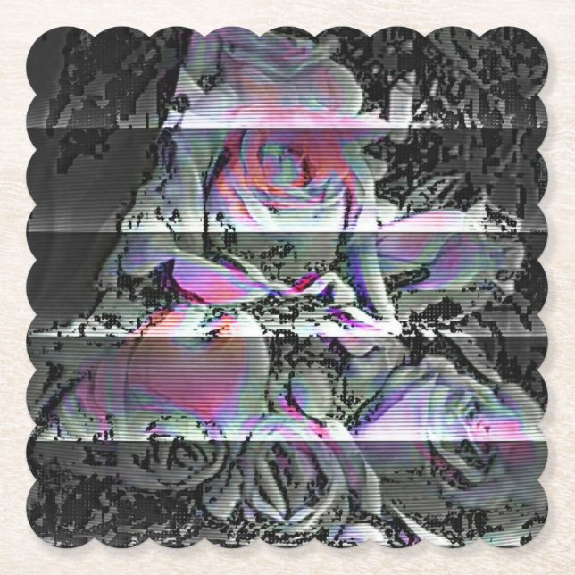 Posavasos De Papel Techno Bouquet   (Anverso)