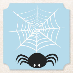 Posavasos De Papel Telaraña de Halloween