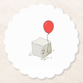Posavasos De Papel Tema de azúcar, cubo de azúcar