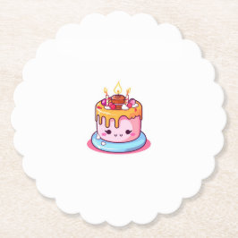 Posavasos De Papel Tema de pastel, diseño de pastel, pastel lindo
