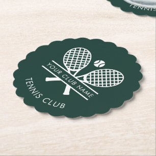Posavasos De Papel Tennis Country Club Swag Verde Personalizado