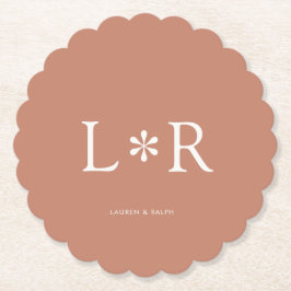 Posavasos De Papel Terracota | Pareja simple de Moda