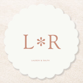 Posavasos De Papel Terracota | Pareja simple de Moda