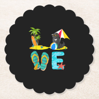 Posavasos De Papel Terranza de vacaciones de verano | Amar a los neon