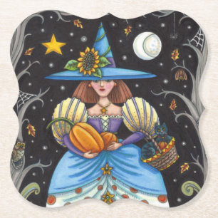 POSAVASOS DE PAPEL TESTIGO DE ARTE FOLLAR EN MADERA ESCUCHADA, GATO N